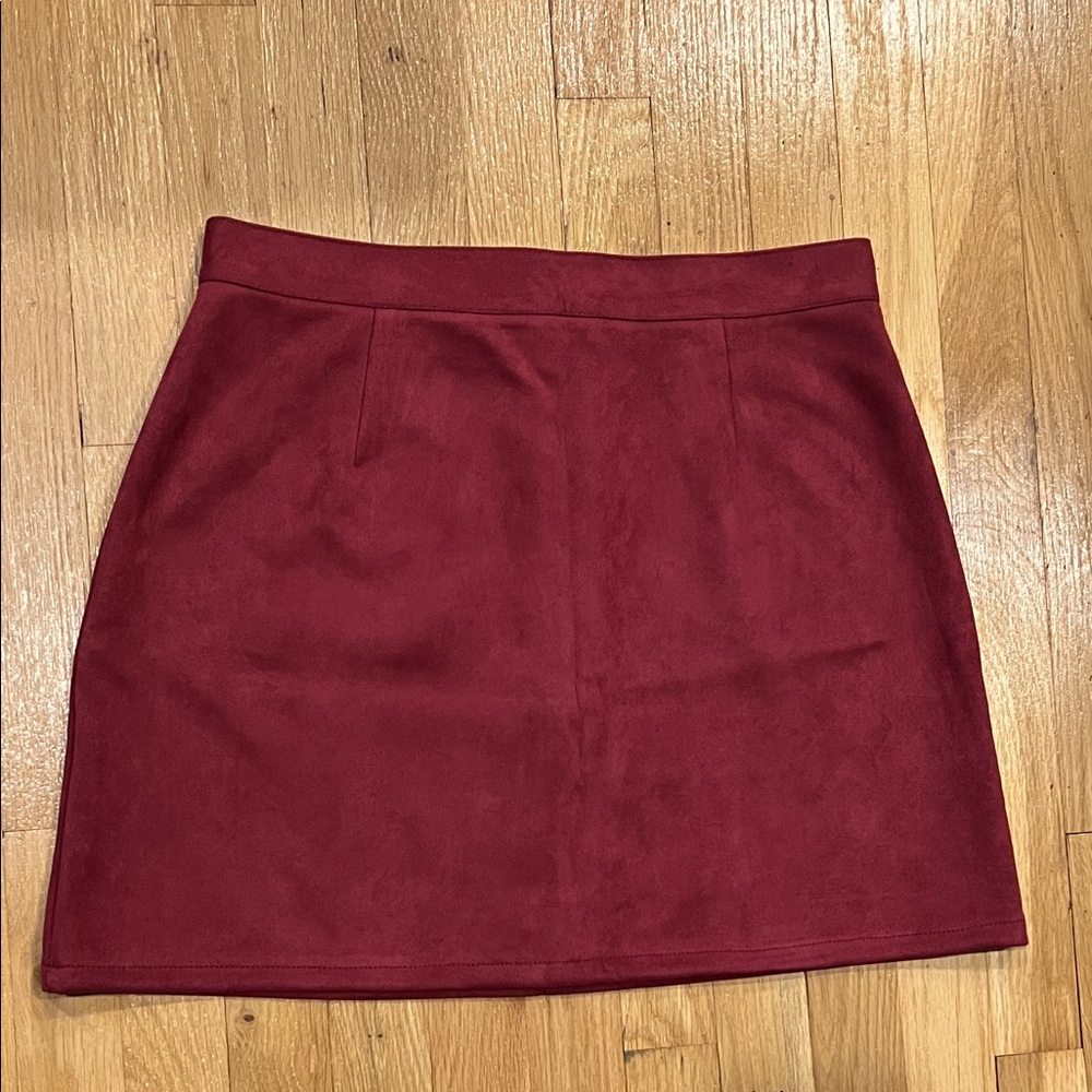 Elegant Burgundy Women's Skirt